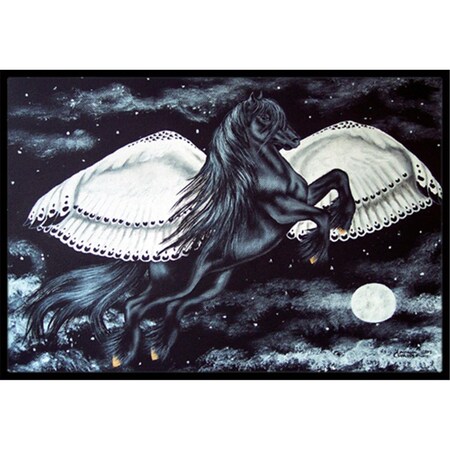 Carolines Treasures Black Flying Horse Indoor or Outdoor Mat- 18 x 27 AMB1222MAT